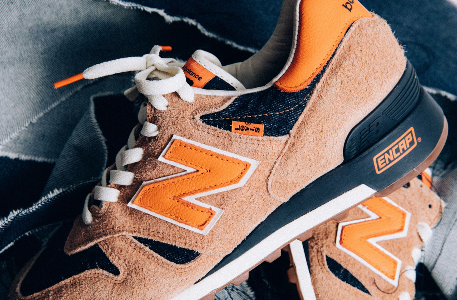 New balance 501 store kinderen oranje